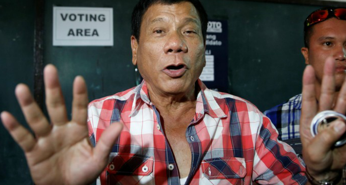 Presiden baru Filipina, Rodrigo Duterte