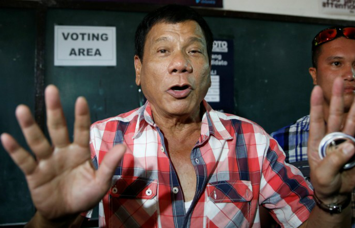 Presiden baru Filipina, Rodrigo Duterte