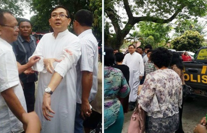 Pelaku Percobaan Bom Bunuh Diri Serang Sebuah Gereja di Medan