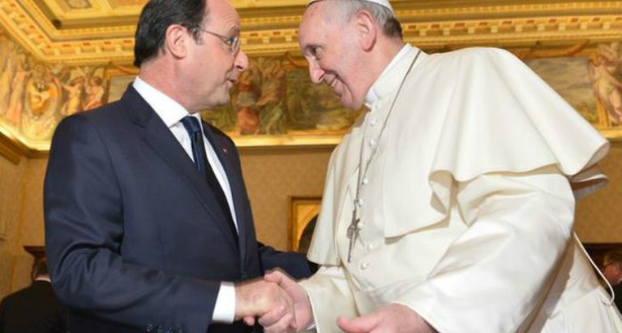Paus Fransiskus dan Presiden Hollande Adakan Pertemuan Pribadi