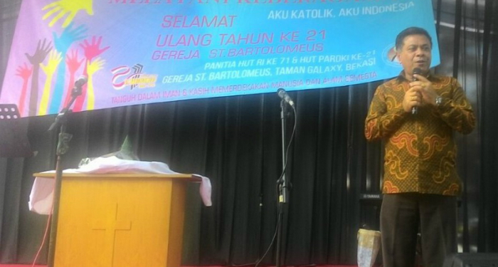 Bimas Katolik Hadiri Perayaan Ulang Tahun Gereja St Bartolomeus Bekasi