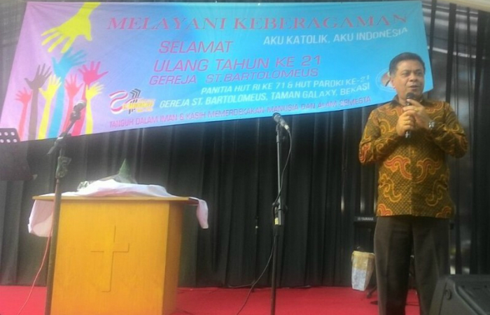 Bimas Katolik Hadiri Perayaan Ulang Tahun Gereja St Bartolomeus Bekasi