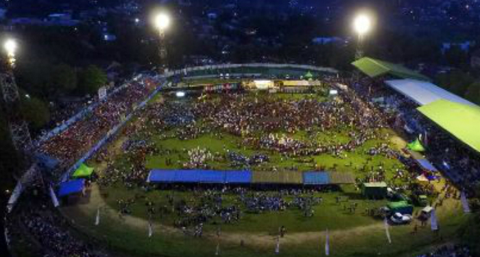 Ribuan OMK dari 37 Keuskupan Banjiri Stadion Kalabat Manado