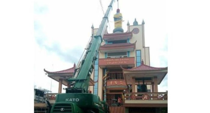 Aktivis: Penurunan Patung Buddha di Tanjung Balai Ancam Kebhinnekaan