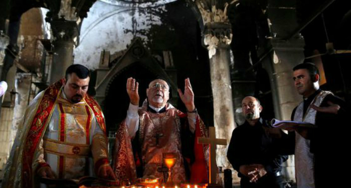 Umat Katolik Irak Gelar Misa Setelah ISIS Diusir