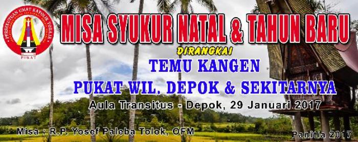 Umat Katolik Toraja di Depok akan Gelar Misa Syukur Natal dan Tahun Baru Bersama