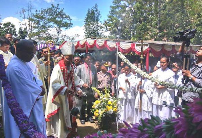 Gedung Gereja Baru di Parapat, Sumatera Utara Mulai Dibangun