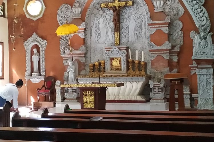 Terjadi Perusakan di Gereja Katolik di Denpasar, Altar Diacak-acak