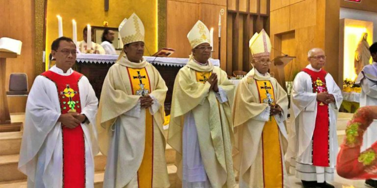 Paroki Baru di Keuskupan Bogor Diberkati Tiga Uskup