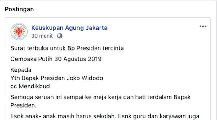 Sekolah Digembok TNI, Imam Ketua Pembina Yayasan Kirim Surat Terbuka untuk Presiden Jokowi