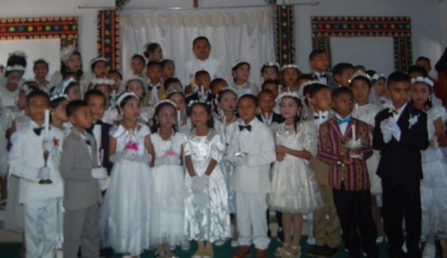 Pesan Imam di Keuskupan Ruteng untuk Orangtua Penerima Komuni Pertama: Jangan Hanya Suruh Anak ke Gereja