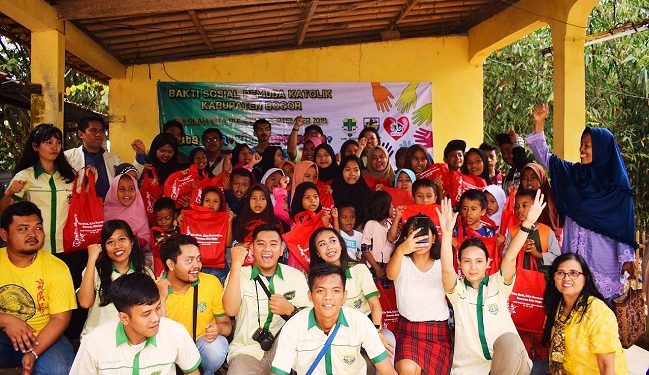 Pemuda Katolik Komisariat Kabupaten Bogor Gelar Bakti Sosial di Sekolah Kita Rumpin