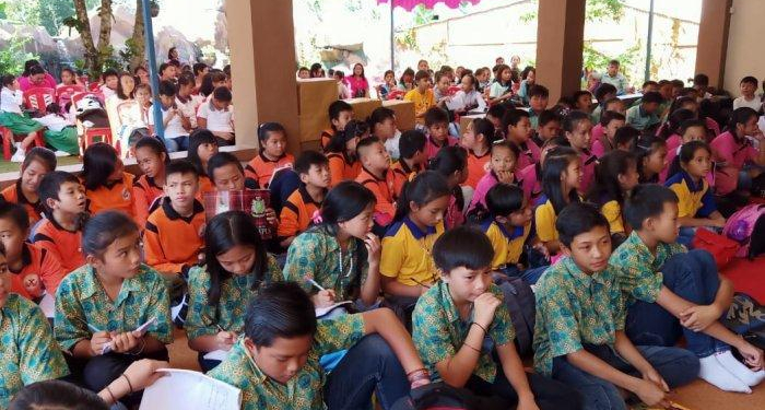Siswa SD Katolik di Tomohon, Sulawesi Utara Ikut Rekoleksi