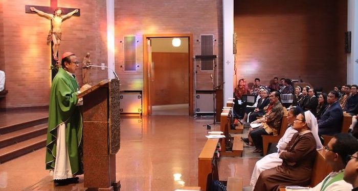 Usai Dilantik, Kardinal Suharyo Pimpin Misa Syukur Bersama Rohaniwan dan Rohaniwati di Roma
