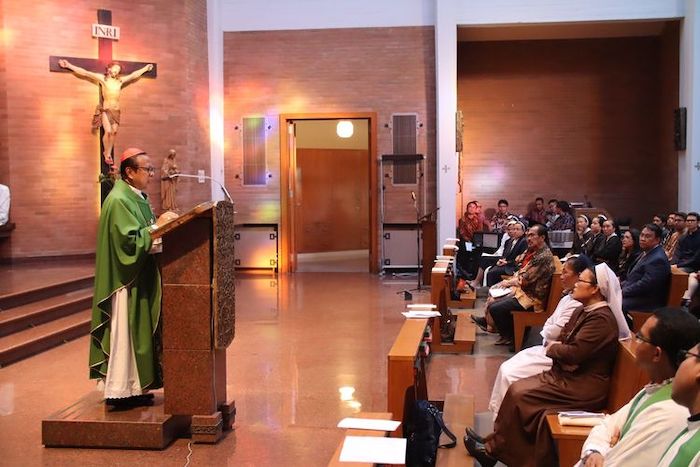 Usai Dilantik, Kardinal Suharyo Pimpin Misa Syukur Bersama Rohaniwan dan Rohaniwati di Roma