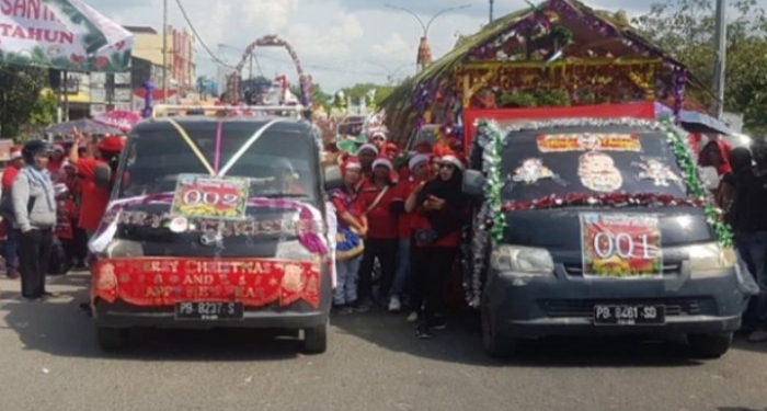 Sambut Natal 2019, Warga Lintas Agama di Papua Gelar Pawai Damai