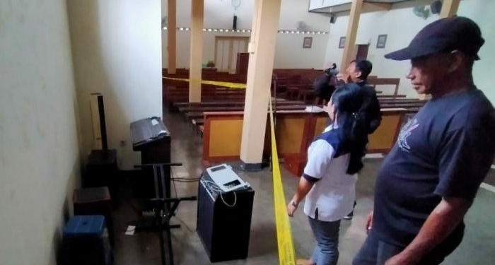 Alat Musik di Gereja Katolik di Kulon Progo Dicuri, Aksi Pelaku Terekam CCTV