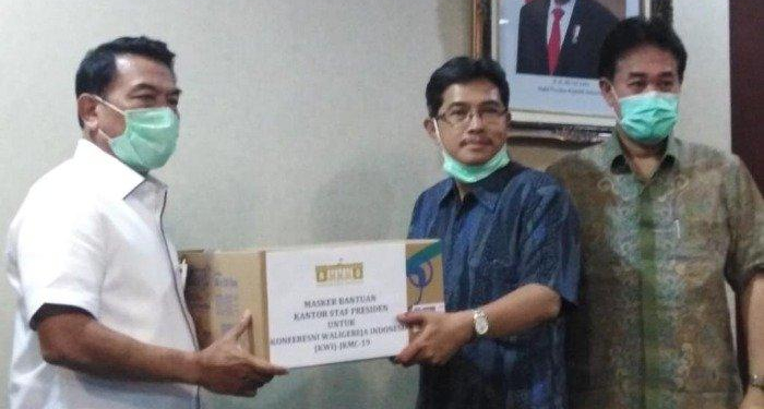 Kantor Staf Presiden Beri Bantuan untuk Jaringan Katolik Melawan Covid-19