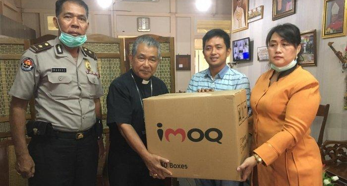 Keuskupan Agung Pontianak Kerja Sama dengan GP Anshor Galang Bantuan untuk Warga Terdampak Covid-19