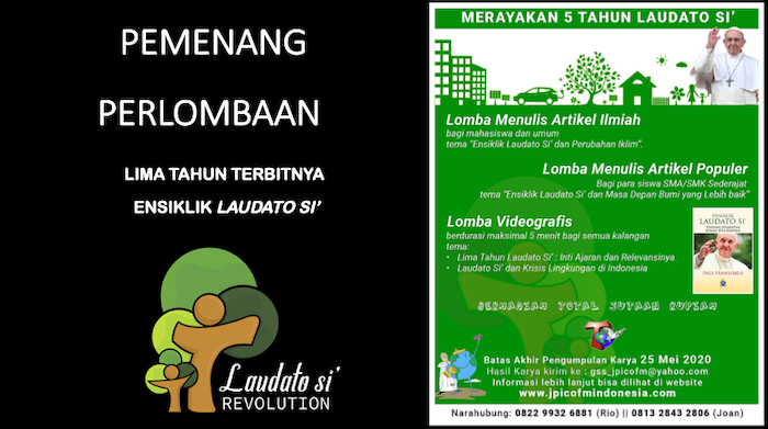 JPIC-OFM Indonesia Umumkan Hasil Lomba Laudato Si, Pemenang Didominasi Seminaris