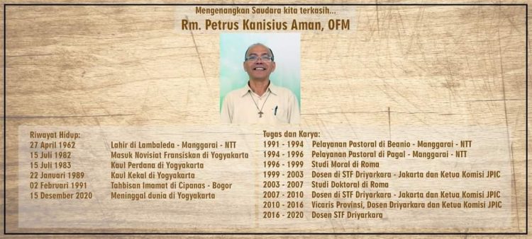 Provinsial OFM Pimpin Misa Requiem Pastor Peter OFM, di Sini Link Live Streaming-nya