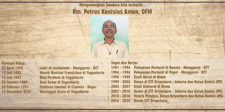 Provinsial OFM Pimpin Misa Requiem Pastor Peter OFM, di Sini Link Live Streaming-nya