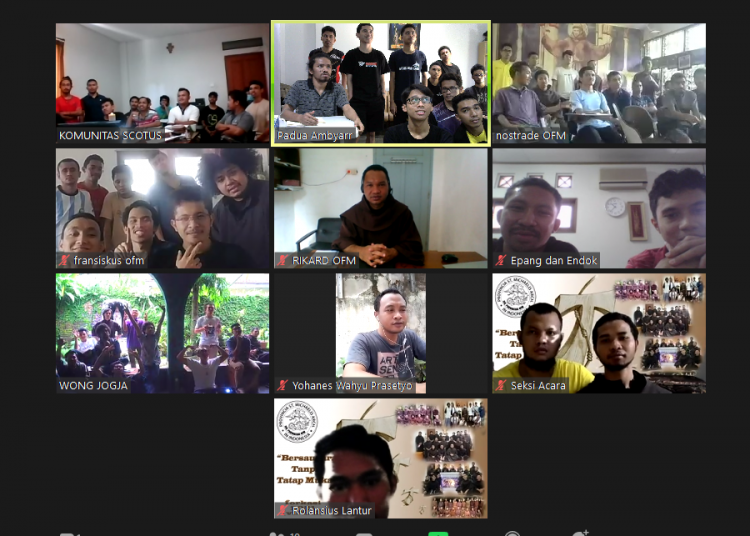 Frater-frater Fransiskan Gelar Temu Akbar Virtual: Pandemi Mengharuskan Belajar Keluar dari Zona Nyaman