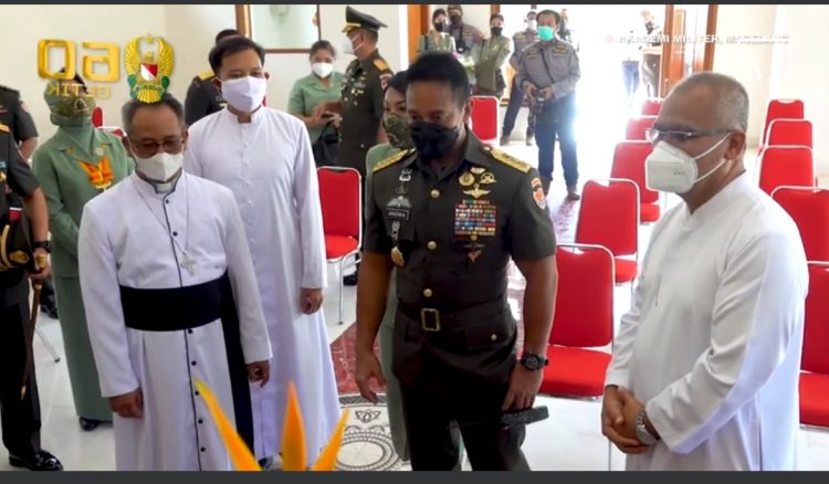 Jenderal Andika Perkasa Resmikan Gereja Katolik Slamet Riyadi di Lingkungan Akmil, Magelang-Jawa Tengah