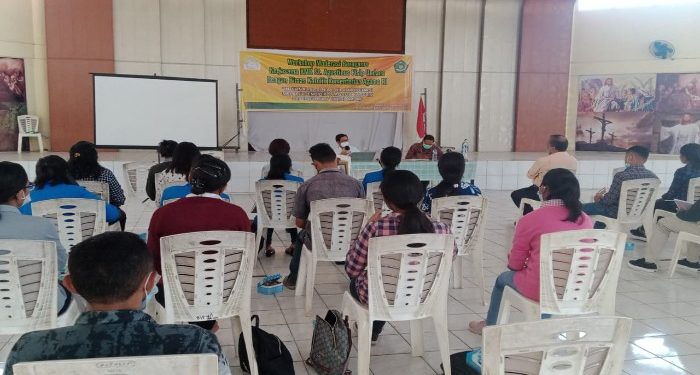 Workshop KMK Fisip Undana dan Bimas Katolik Perkuat Internalisasi Nilai Katolik untuk Mahasiswa