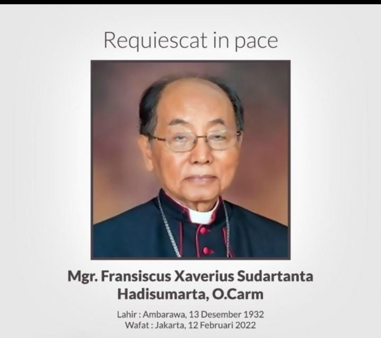 Berpulang pada Usia 89 Tahun, Uskup Hadisumarta Tercatat sebagai Ketua KWI Tiga Periode