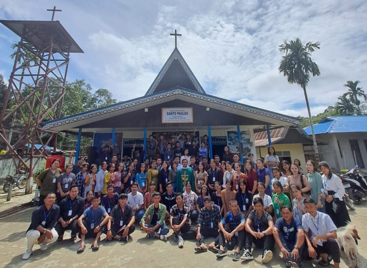 Gema World Youth Day Portugal di Paroki Santo Paulus Nanga Kantuk, Kalimantan Barat